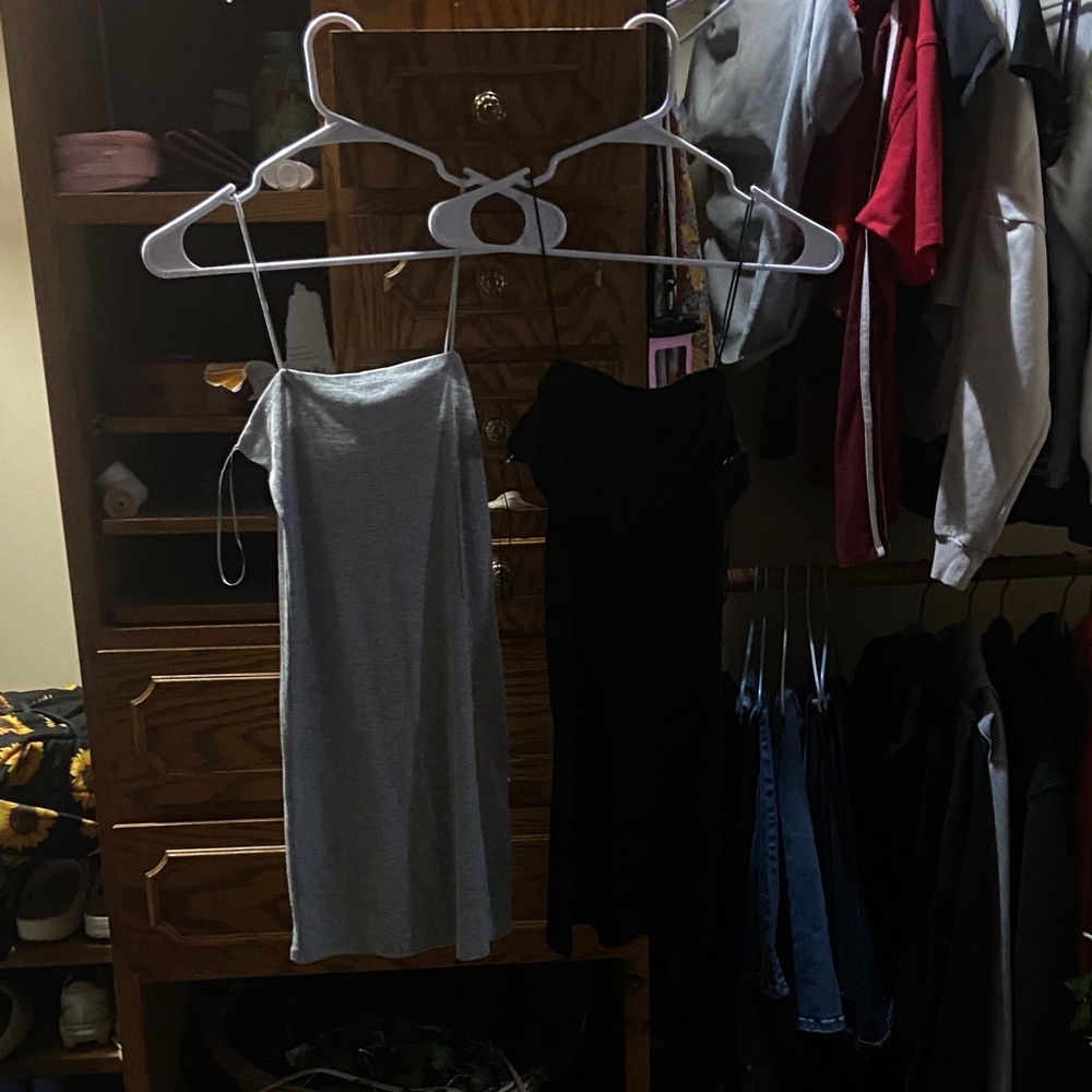 Stylish Gray and Black Women's Tops